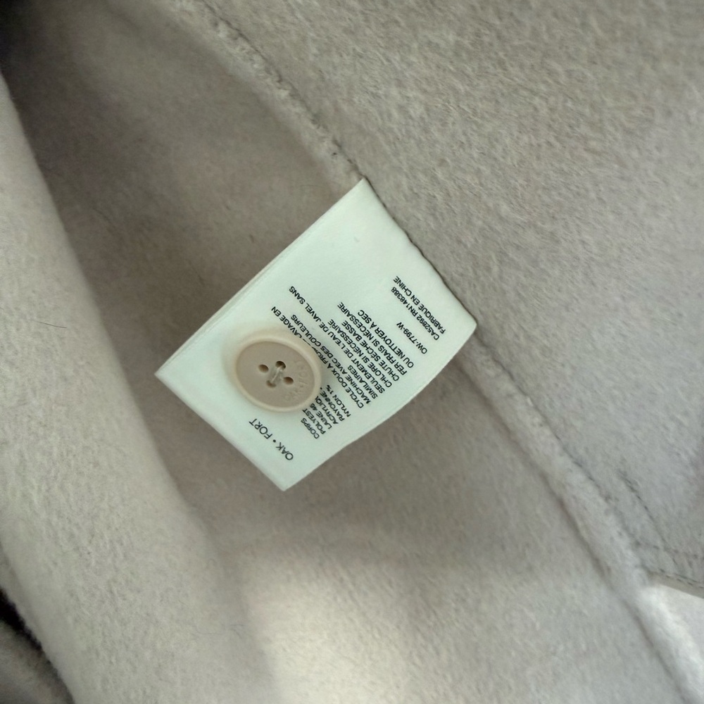 OAK + FORT Cream Women's Cape Jacket - Picture 7 of 7